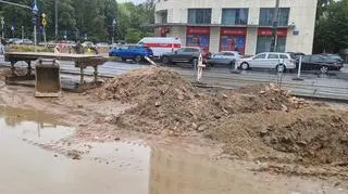 Tu natrafiono na pozostałości kamienicy
