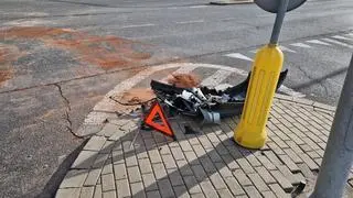 Zderzenie aut w pobliżu lotniska