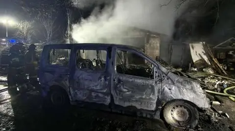 Pożar pod Grodziskiem Mazowieckim