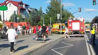 Potrącenie dziecka w Wesołej 