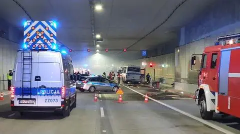 Ćwiczenia służb w tunelu S2 POW 