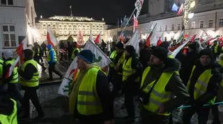 Protest rolników w centrum stolicy