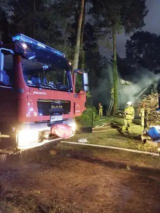 Pożar w Popowie-Letnisku