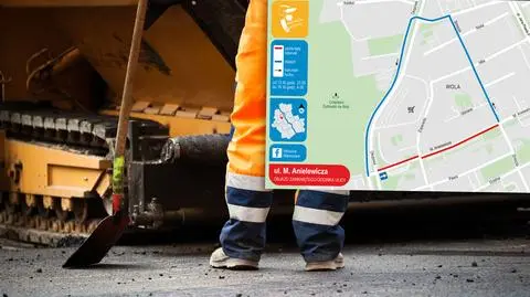 Zwężona Anielewicza, wyłączona część Górczewskiej, most Poniatowskiego bez tramwajów