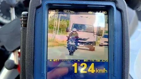 Motocyklista przekroczył dozwoloną prędkość
