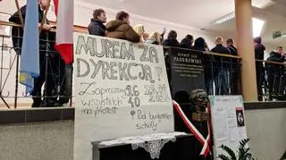 Protest uczniów Liceum Ogólnokształcącego w Sulejówku