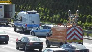 Motocyklista zderzył się z autem dostawczym na S2