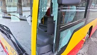 Zderzenie z udziałem autobusu miejskiego na Gagarina