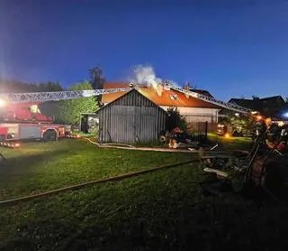 Akcja strażaków w Nowych Kozłowicach 