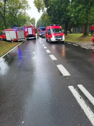 Wypadek w miejscowości Kamion