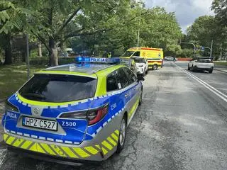 Potrącenie pieszej na pasach