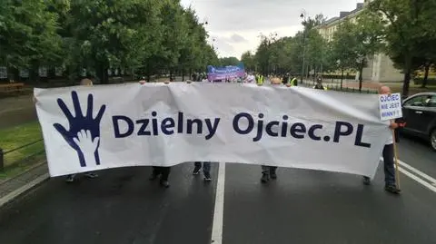 "Stop dyskryminacji ojców". Protestowali w centrum 