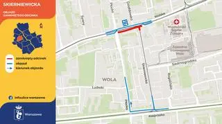 Prace tramwajarzy na Woli