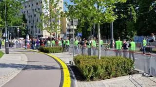 Przygotowania na placu Bankowym 