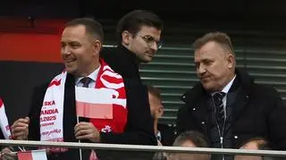 Karol Nawrocki na Stadionie Narodowym