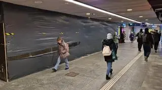 Dworzec Gdański podczas zamknięcia stacji Warszawa Centralna