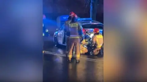 Zderzenie z radiowozem