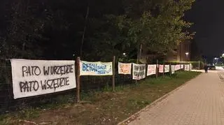 Protest mieszkańców Starej Miłosny