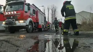 Pożar bliżniaka na Bródnie