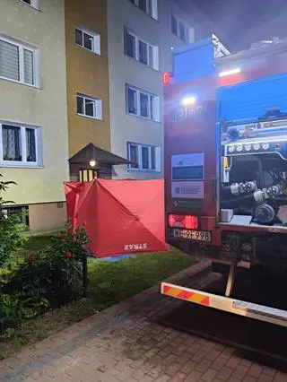 Pożar mieszkania w Nowym Dworze Mazowieckim 