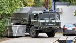 Na miejsce przyjechał patrol saperski 