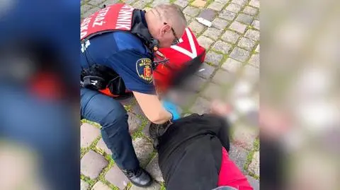 Strażnicy miejscy udzielili pomocy nieprzytomnemu mężczyźnie 