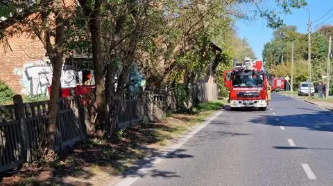 Pożar przy ulicy Patriotów 