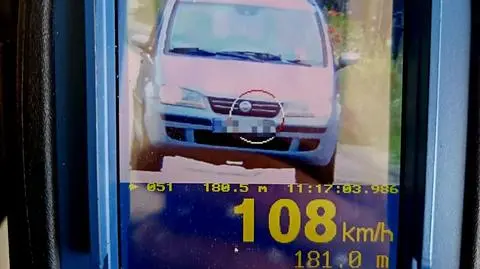 21-latek przekroczył dopuszczalną prędkość 