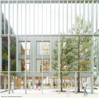 Wizualizacje budynku Ursynoteki