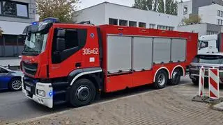 Akcja strażaków w szkole na Mokotowie 