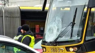 Nie żyje pieszy potrącony przez tramwaj w Alejach Jerozolimskich 