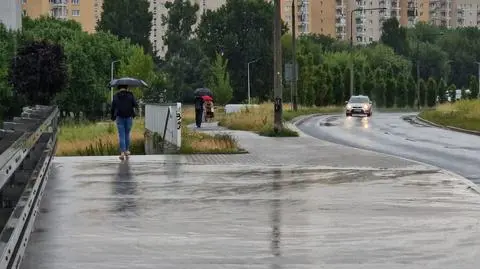 Deszcz w Warszawie