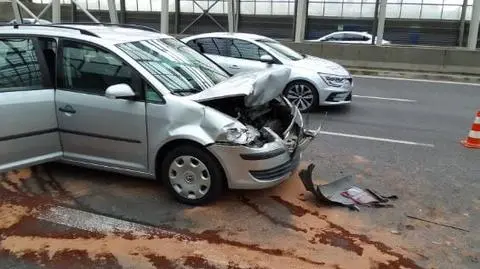 Zderzenie pięciu pojazdów na trasie S8