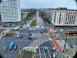 The intersection of Grójecka-Bitwy in Warsaw 1920.