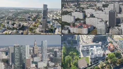 Fantastyczna panorama Warszawy z ostatniego piętra nowego wieżowca