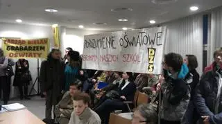 Protest na Bielanach fot. Dawid Krysztofiński