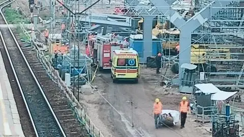 Mężczyzna porażony prądem na stacji Warszawa Zachodnia
