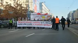 Protest przeciwko budowie linii 400kV