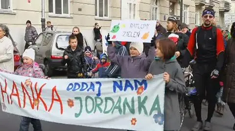 pikieta w obronie jordanka / film Maciej Wężyk