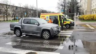 Potrącenie pieszej na Gagarina