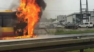 Pożar autobusu