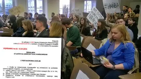 Bunt studentów na UW. "Nie chcemy pisać dyplomów na akord"