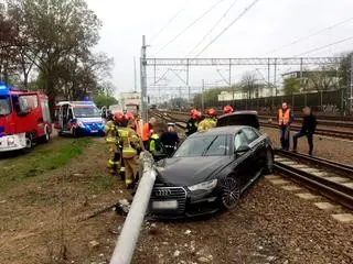 Kolizja przy stacji PKP Warszawa Włochy