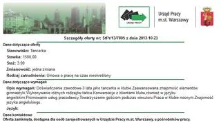 Takie ogłoszenie pojawiło się w urzędzie
