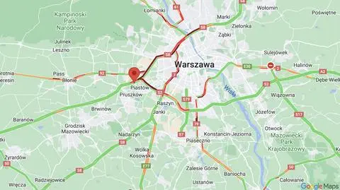 Wypadek na autostradzie A2, jedna osoba trafiła do szpitala