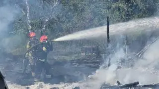 Pożar pustostanu na Kijowskiej 