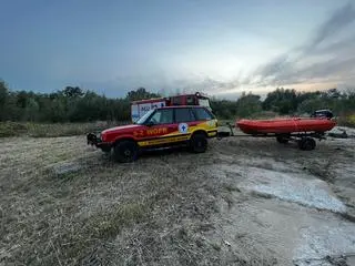 Akcja poszukiwawcza na Wiśle w powiecie legionowskim