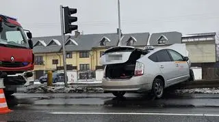 Zderzenie dwóch aut pod Warszawą