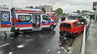 Wypadek na Wale Miedzeszyńskim