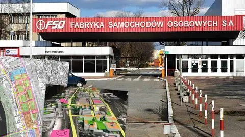 Wysokościowce, hala, połączenie z Wisłą. Wizja dla dawnej fabryki FSO